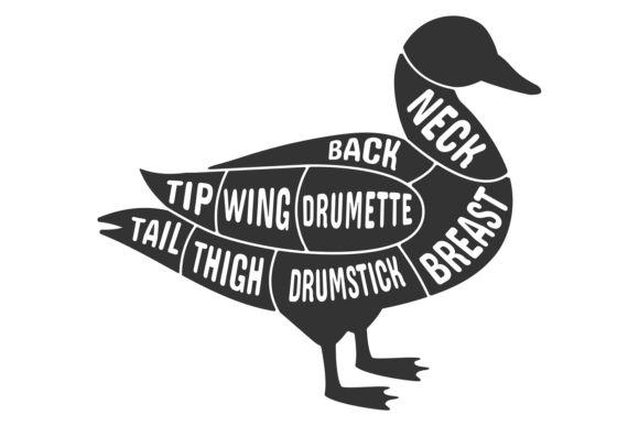 Download Duck Meat Butcher Diagram. Meat Cut Sche - Diagram Collection