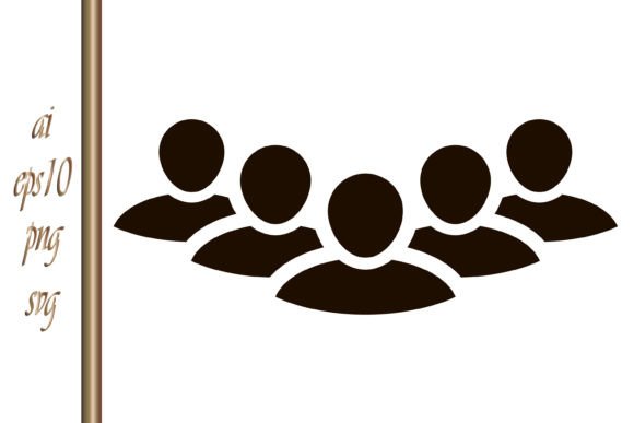 Download Social Icon People Network Stencil Vecto - Net Collection
