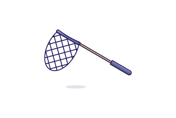Download Fishing Net Cartoon Icon Vector. - Premium Bundle