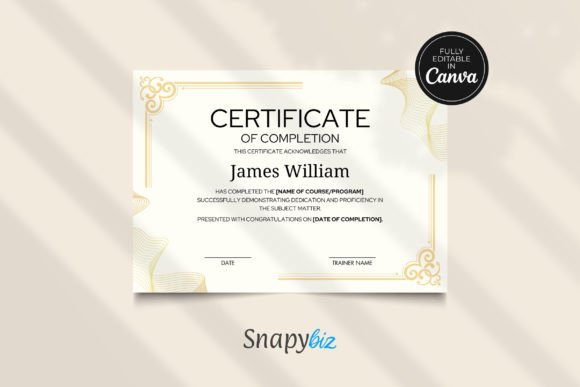 Download Printable Certificate of Completion - Certificate Collection