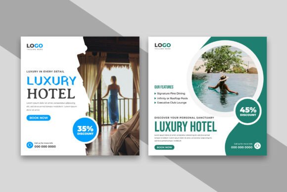 Download Luxury Hotel Social Media Post Banner - Social media Collection
