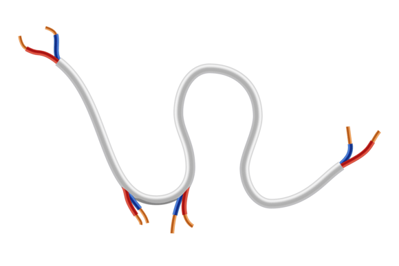 Download Electric Network Damage. Torn Cable. Rea - Net Collection